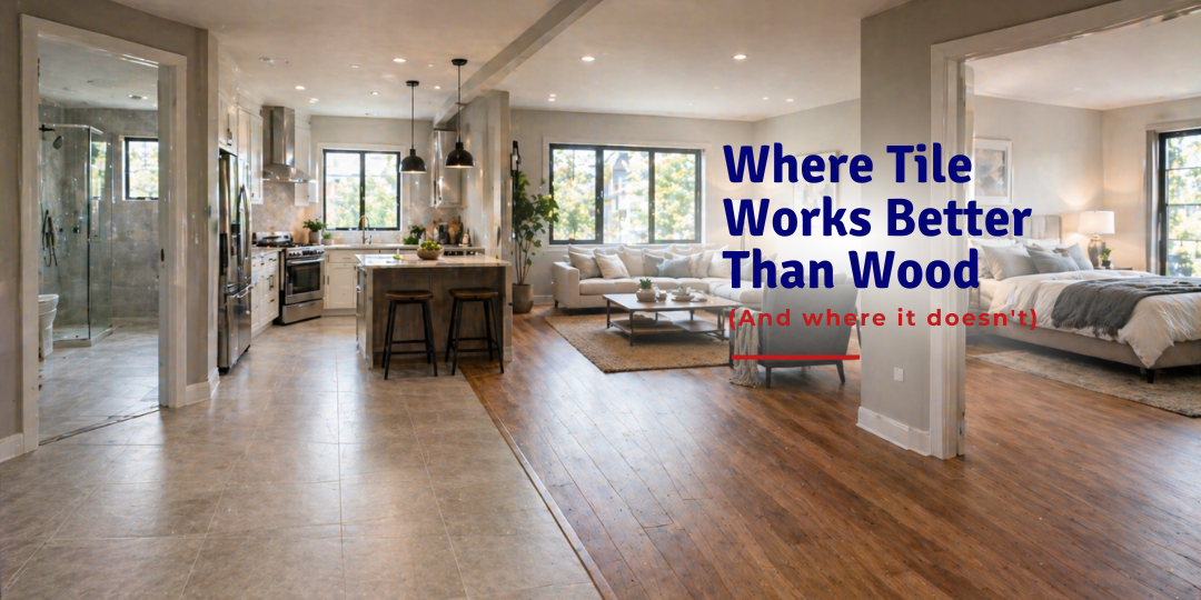 Where Tile Works Better Than Wood (and Where It Doesn't)