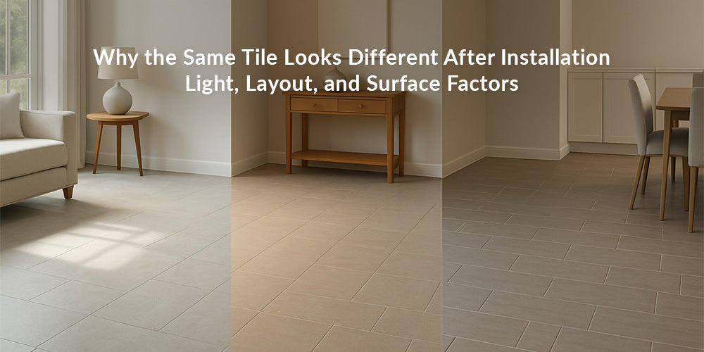 Why the Same Tile Looks Different After Installation: Light, Layout, and Surface Factors