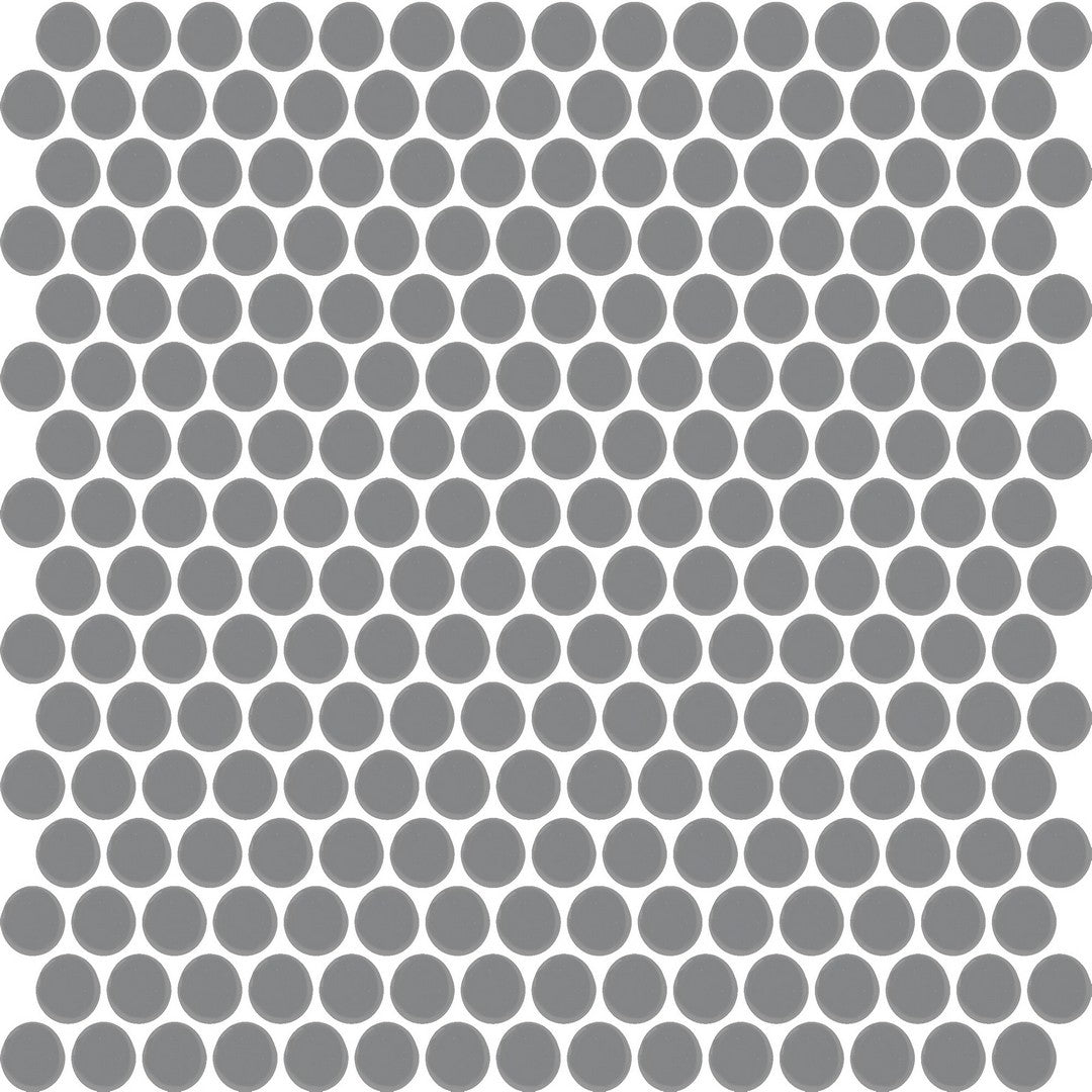 Daltile-Color-Wheel-Mosaic-11-x-13-Ceramic-3/4-Penny-Rounds-Mosaic-Matte-Black