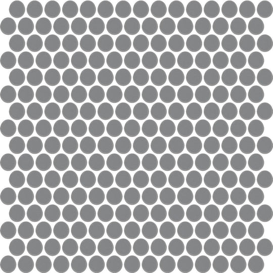 Daltile-Color-Wheel-Mosaic-11-x-13-Ceramic-3/4-Penny-Rounds-Mosaic-Matte-Black