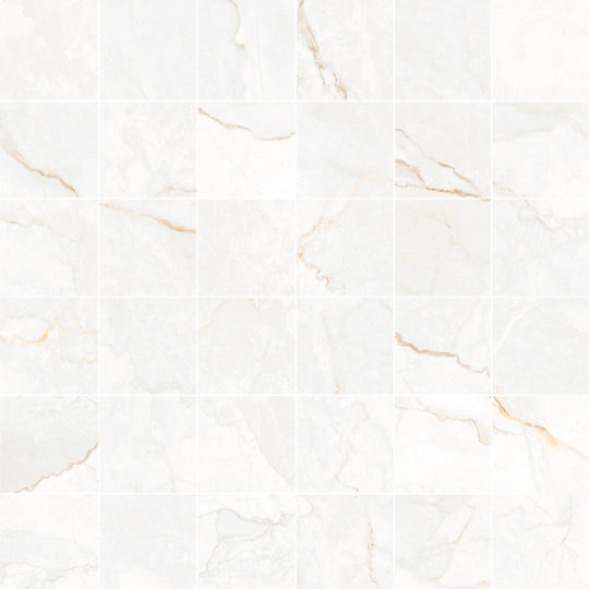 Happy Floors 12" x 12" Statik Polished Porcelain Mosaic