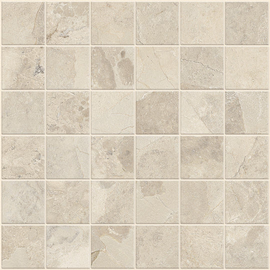 Happy Floors 12" x 12" Crew Rectified Natural Porcelain 2" Mosaic