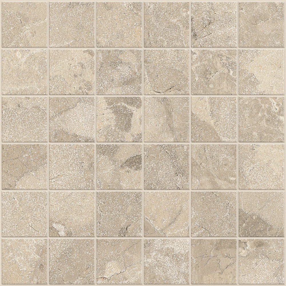 Happy Floors 12" x 12" Crew Rectified Natural Porcelain 2" Mosaic