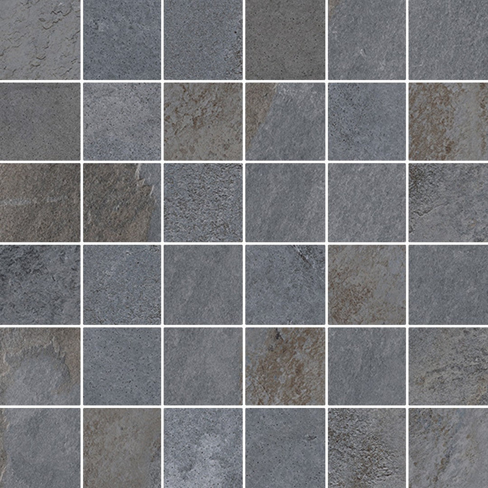 Happy Floors 12" x 12" Berwyn Rectified Natural Porcelain 2" Mosaic