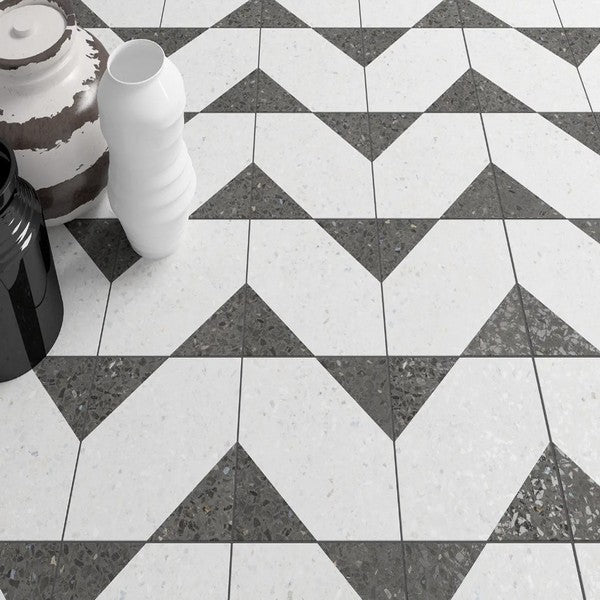 WOW-7-x-7-Natural-Drops-Matte-Porcelain-Bit-Décor-Tile-Graphite