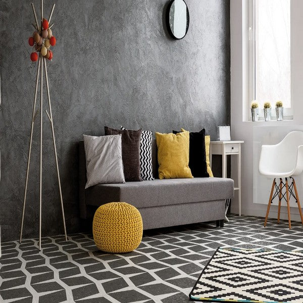 WOW-7-x-7-Natural-Drops-Matte-Porcelain-Rhombus-Décor-Tile-Graphite