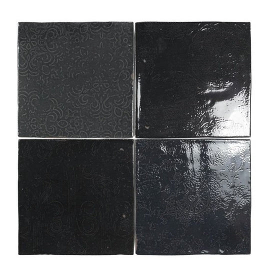 WOW 5" x 5" Mestizaje Zellige Décor Glossy Ceramic Tile