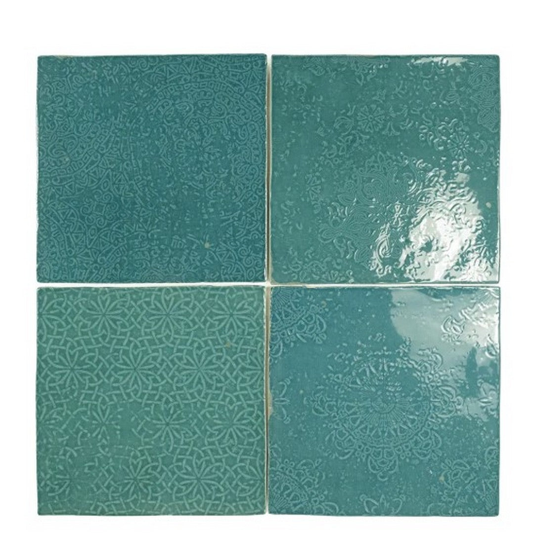 WOW 5" x 5" Mestizaje Zellige Décor Glossy Ceramic Tile