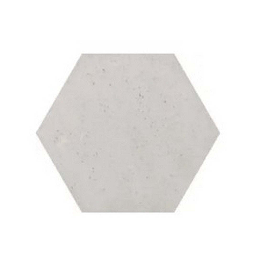 WOW 8" x 9" Love Affairs Concrete Matte Porcelain Hexagon Tile