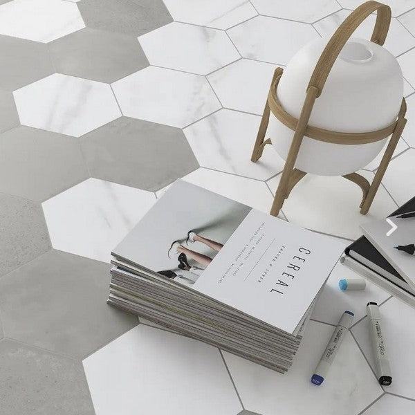WOW-8-x-9-Love-Affairs-Calacatta-Matte-Porcelain-Hexagon-Tile-Calacatta