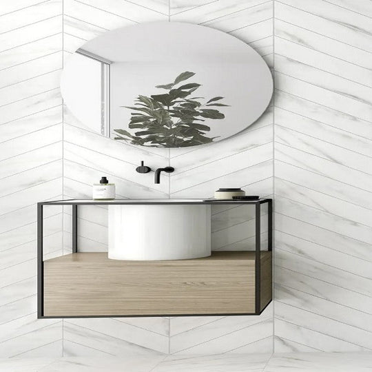 WOW-4-x-20.5-60º-Matte-Porcelain-Chevron-Tile-Calacatta-A