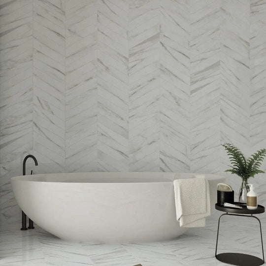 WOW-4-x-20.5-60º-Matte-Porcelain-Chevron-Tile-Calacatta-B