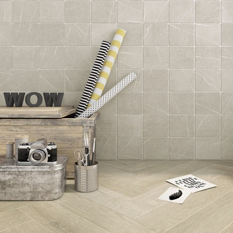 WOW-4.7-x-4.7-Gea-Carved-Matte-Porcelain-Tile-Linen