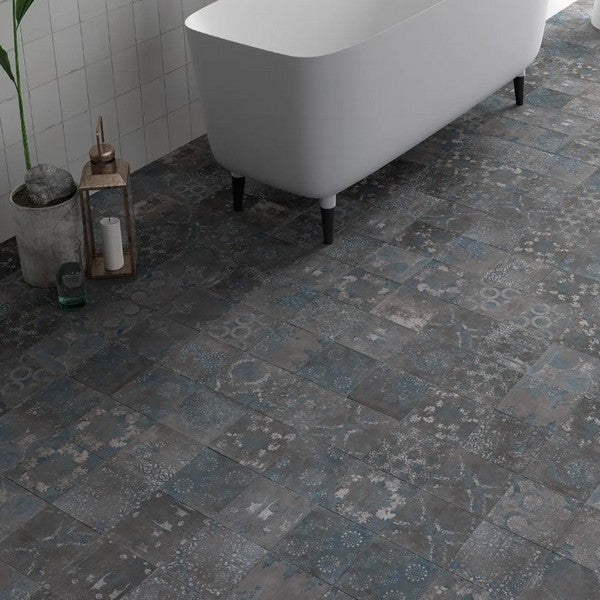 WOW-7-x-7-Mestizaje-Chateau-Antique-Matte-Porcelain-Tile-Graphite
