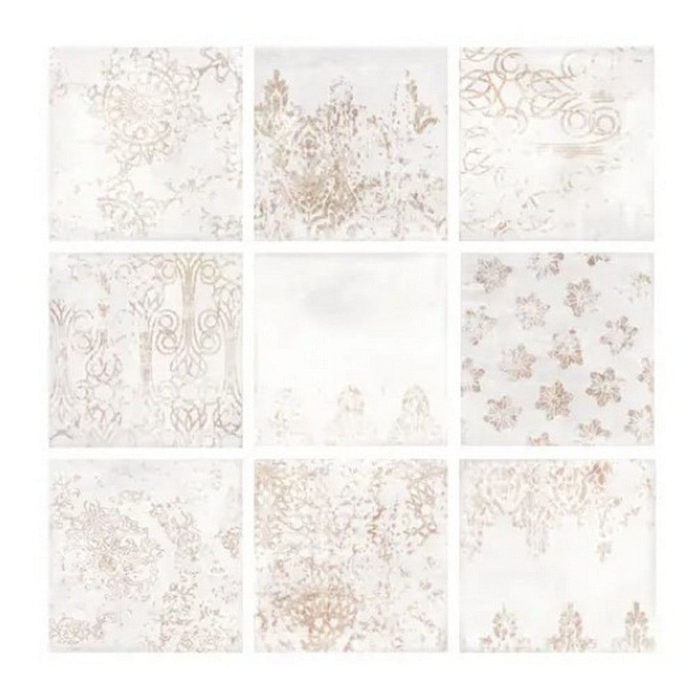 WOW 7" x 7" Mestizaje Chateau Antique Glossy Porcelain Tile