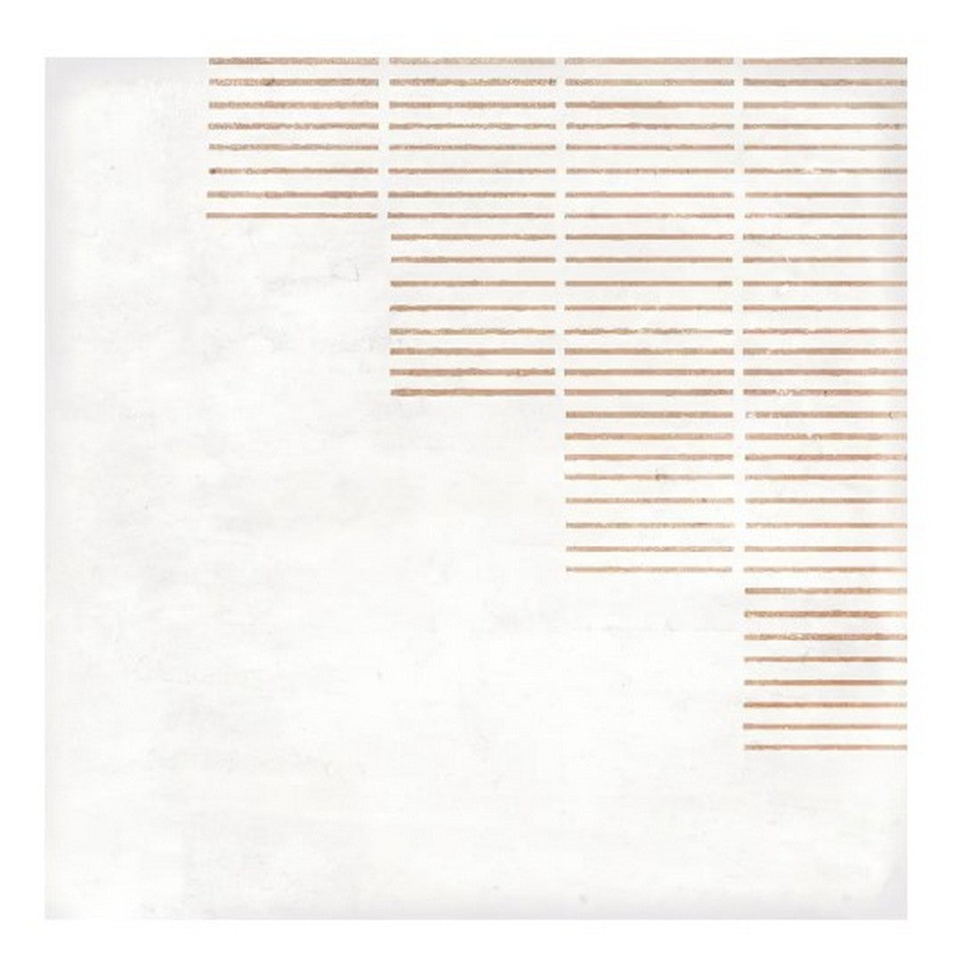 WOW 7" x 7" Mestizaje Chateau Lines Glossy Porcelain Tile