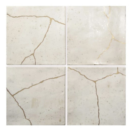 WOW 5" x 5" Enso Kintsugi Matte Porcelain Tile