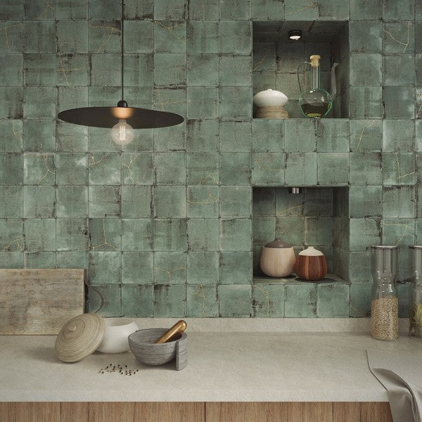 WOW-5-x-5-Enso-Kintsugi-Matte-Porcelain-Tile-Green