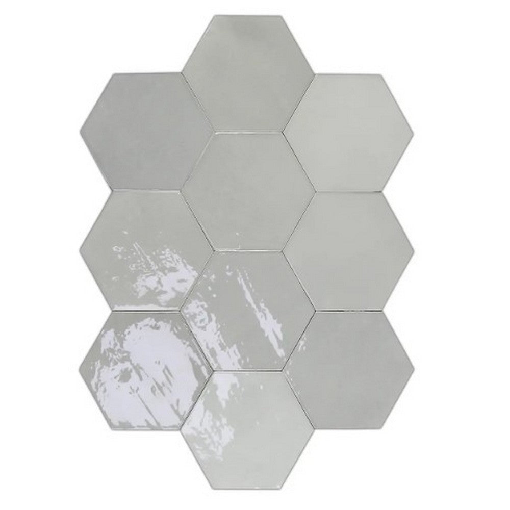WOW 4" x 5" Zellige Glossy Ceramic Hexagon Tile