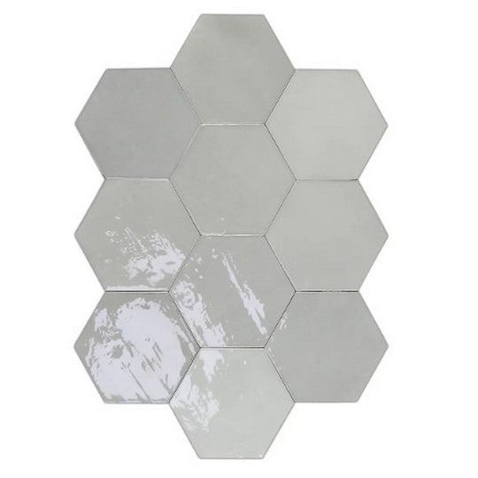 WOW 4" x 5" Zellige Glossy Ceramic Hexagon Tile