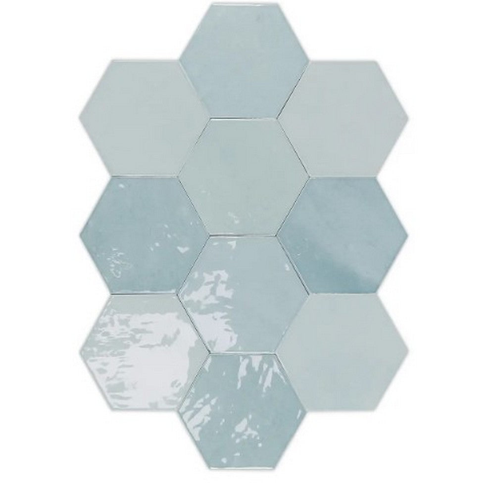 WOW 4" x 5" Zellige Glossy Ceramic Hexagon Tile