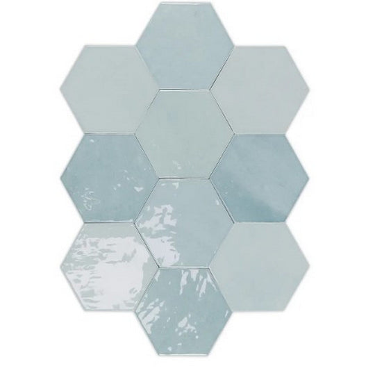 WOW 4" x 5" Zellige Glossy Ceramic Hexagon Tile
