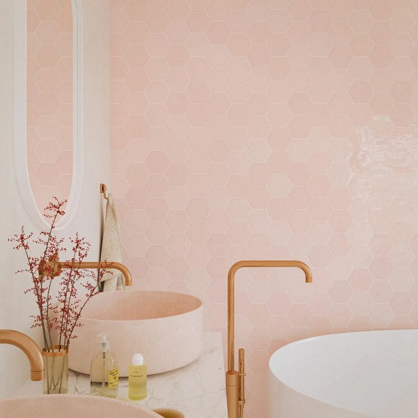 WOW-4-x-5-Zellige-Glossy-Ceramic-Hexagon-Tile-Pink