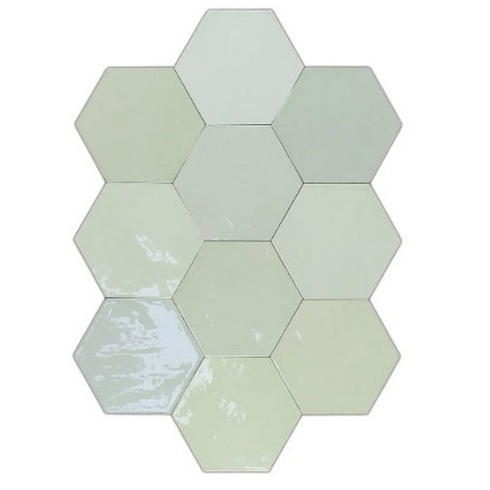 WOW 4" x 5" Zellige Glossy Ceramic Hexagon Tile