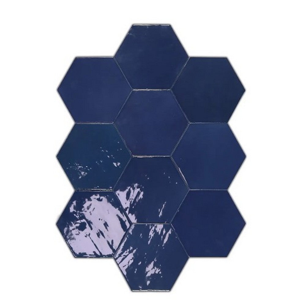 WOW 4" x 5" Zellige Glossy Ceramic Hexagon Tile