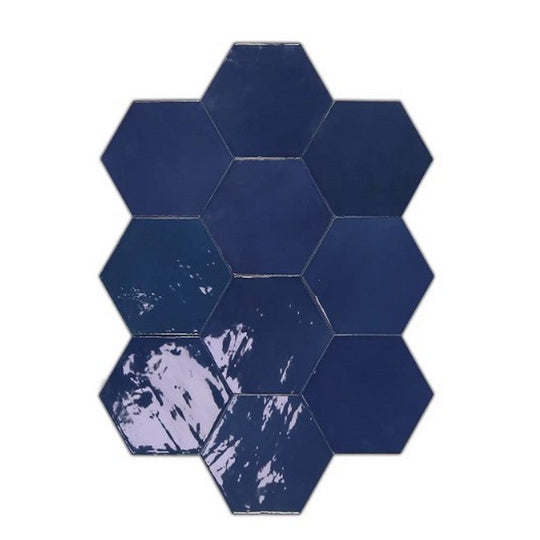 WOW 4" x 5" Zellige Glossy Ceramic Hexagon Tile