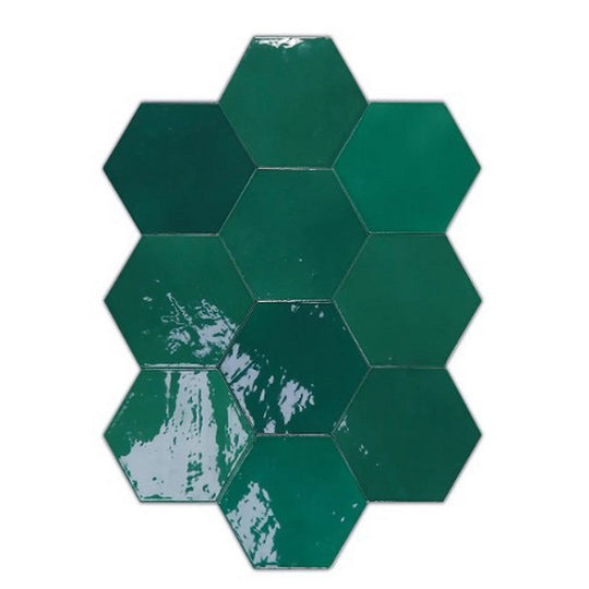 WOW 4" x 5" Zellige Glossy Ceramic Hexagon Tile