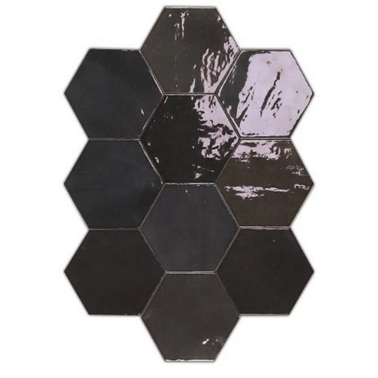 WOW 4" x 5" Zellige Glossy Ceramic Hexagon Tile