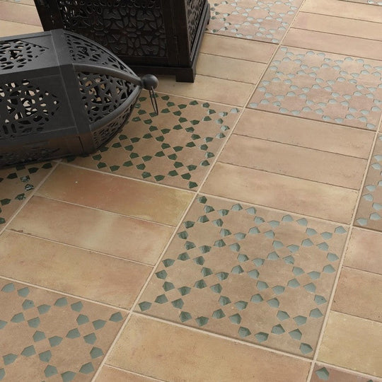 WOW-6-x-6-Bejmat-Décor-Matte-Porcelain-Tile-Tan-Olive