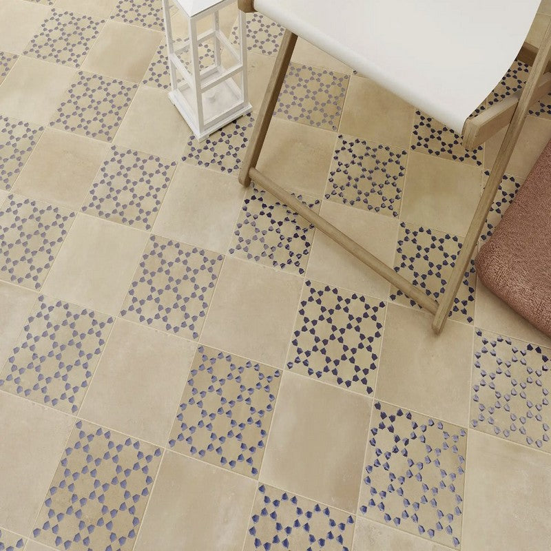 WOW-6-x-6-Bejmat-Décor-Matte-Porcelain-Tile-Biscuit-Azurr