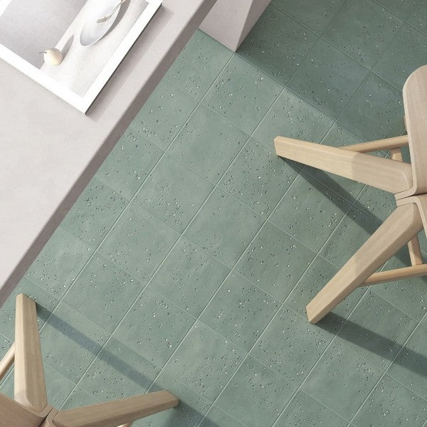 WOW-6-x-6-Stardust-Pebbles-Matte-Porcelain-Tile-Teal
