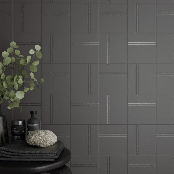 WOW-6-x-6-Dash-Matte-Porcelain-Tile-Titanium-Silver
