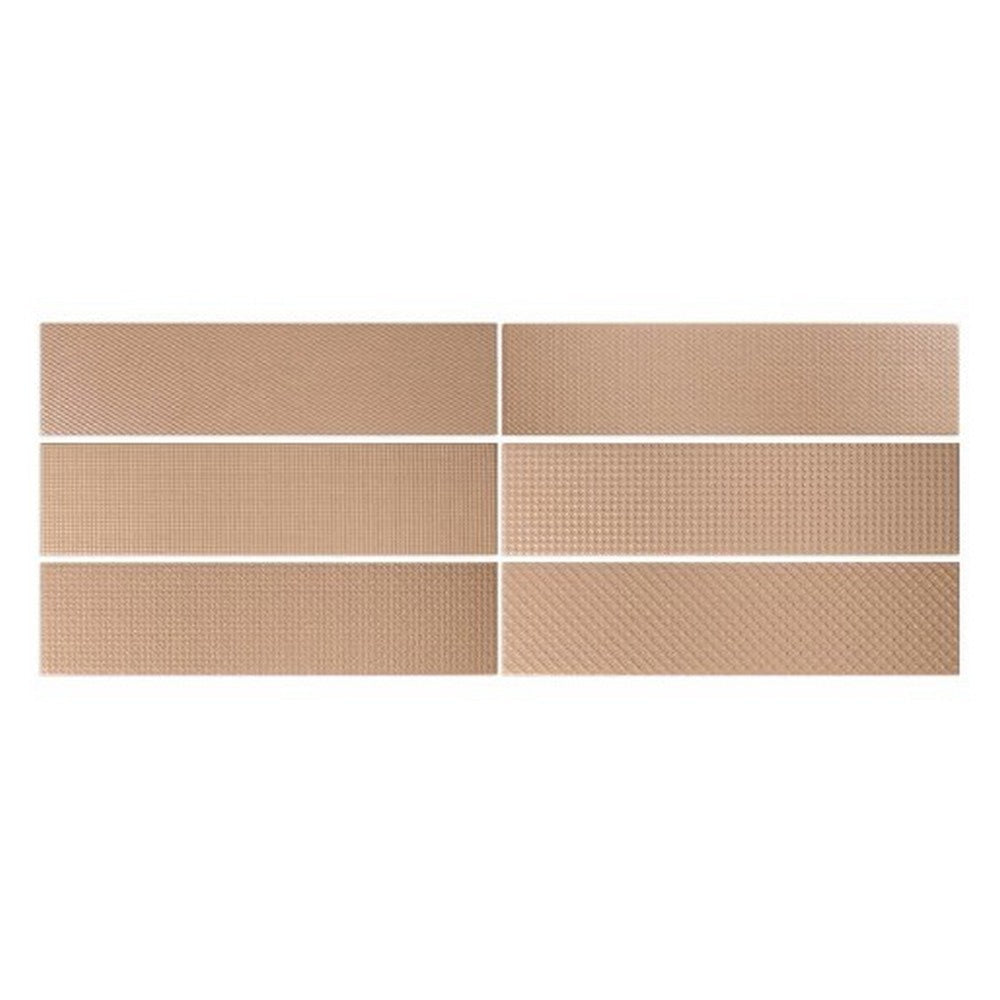 WOW 2.5" x 10" Texiture Pattern Mix Matte Ceramic Tile