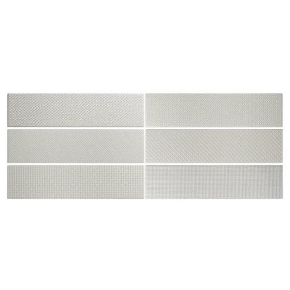 WOW 2.5" x 10" Texiture Pattern Mix Matte Ceramic Tile