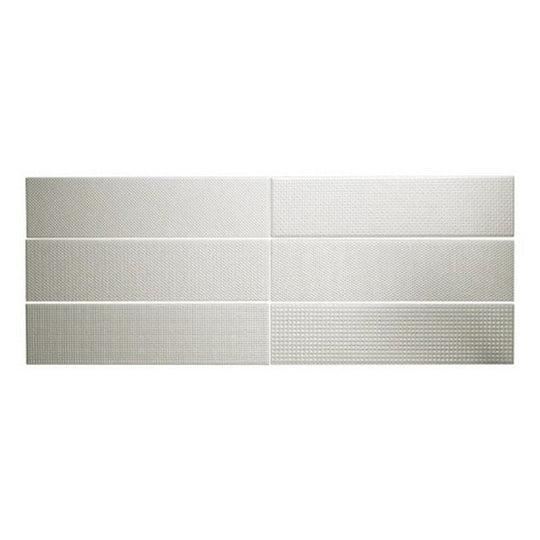 WOW 2.5" x 10" Texiture Pattern Mix Glossy Ceramic Tile