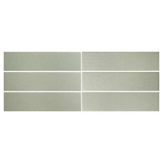 WOW 2.5" x 10" Texiture Pattern Mix Matte Ceramic Tile