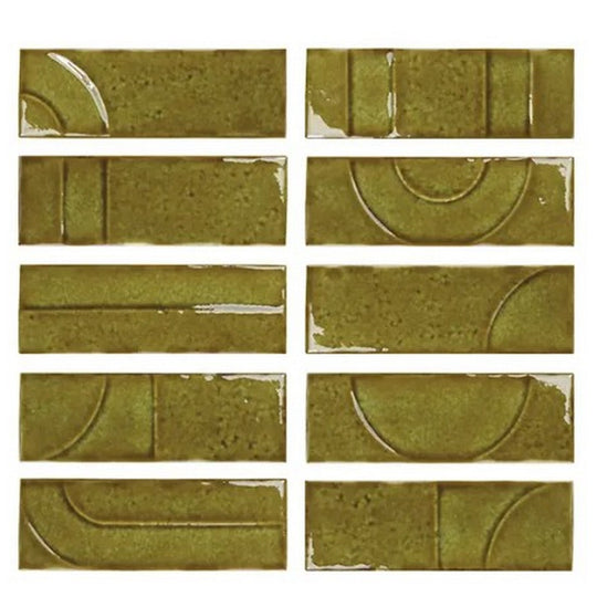 WOW 2" x 6" Hammer Décor Glossy Porcelain Tile