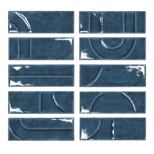 WOW 2" x 6" Hammer Décor Glossy Porcelain Tile