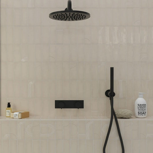 WOW-2-x-6.3-Glow-Décor-Glossy-Ceramic-Tile-Taupe