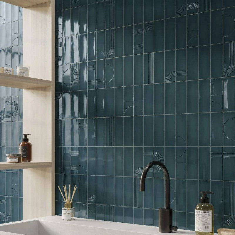 WOW-2-x-6.3-Glow-Décor-Glossy-Ceramic-Tile-Mid-Night-Blue