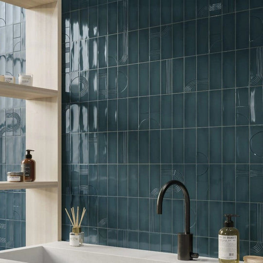 WOW-2-x-6.3-Glow-Décor-Glossy-Ceramic-Tile-Mid-Night-Blue