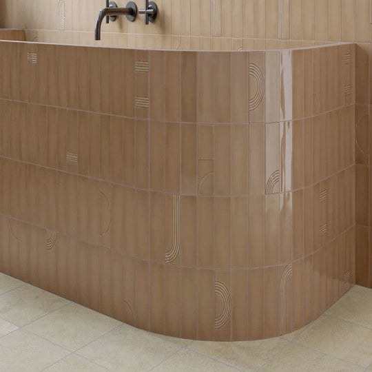 WOW-2-x-6.3-Glow-Décor-Glossy-Ceramic-Tile-Caramel