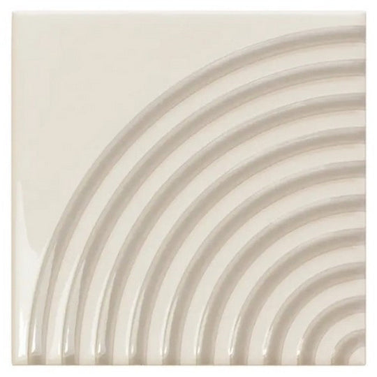 WOW 5" x 5" Twister Twist Glossy Ceramic Tile