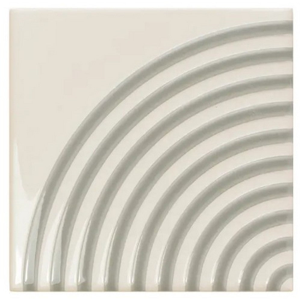 WOW 5" x 5" Twister Twist Glossy Ceramic Tile
