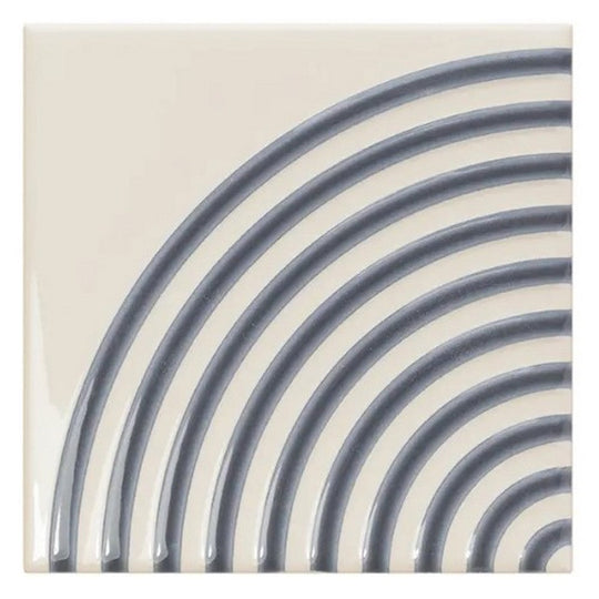 WOW 5" x 5" Twister Twist Glossy Ceramic Tile