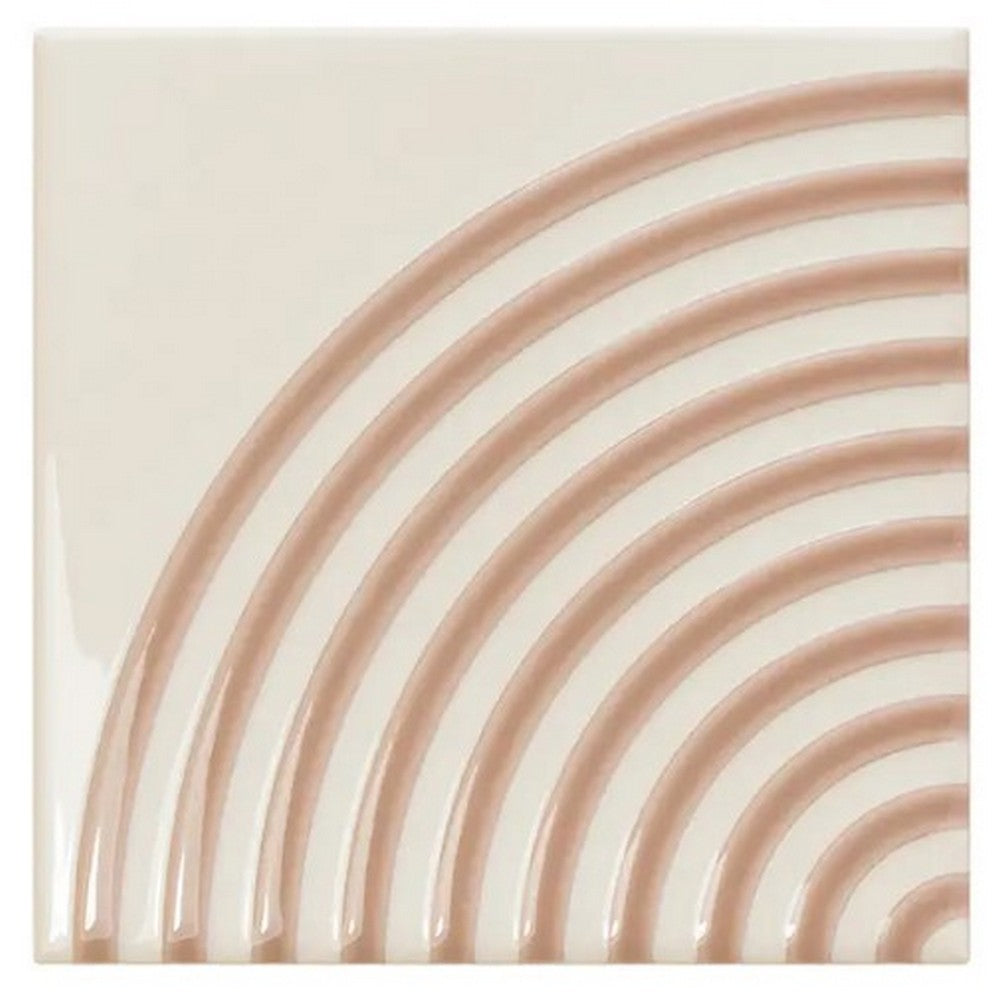 WOW 5" x 5" Twister Twist Glossy Ceramic Tile
